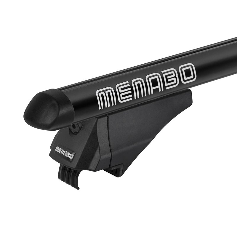 MENABO Tiger Black XL Barre Da Tetto Flush Rails 135cm (Rail Integrati) Made In Italy