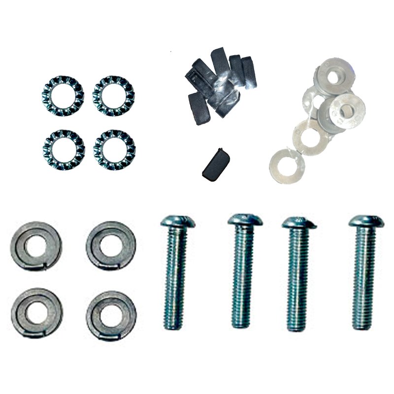 Kit di Fissaggio per Barre Portatutto da Tetto Delta/Omega per Auto Modello 000104900000 FIX201FP Made in Italy