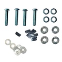 Kit di Fissaggio per Barre Portatutto da Tetto Delta/Omega per Auto Modello 000106200000 FIX206FP Made in Italy