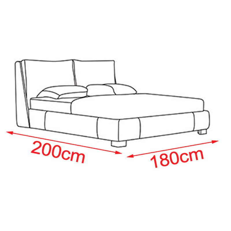 Copriletto Impermeabile in Poliestere PEVA Coprimaterasso Protezione Salva Materasso per Letto Matrimoniale 200x180cm