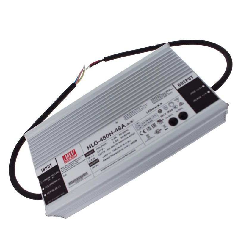 MeanWell HLG-480H-48A Alimentatore IP67 480W 48V 10A Input 220V e 110V