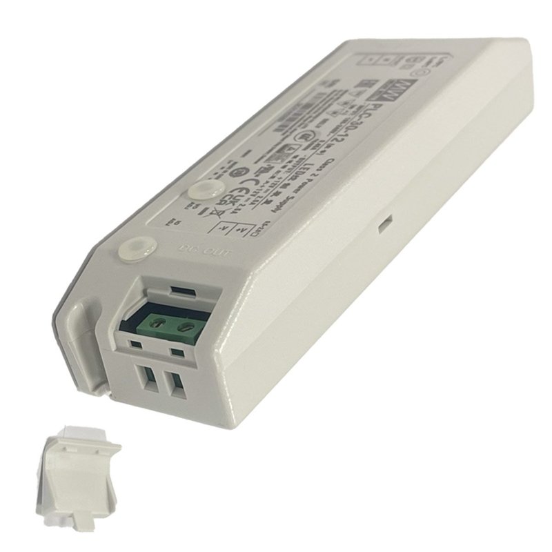 Meanwell PLC-30-12 Alimentatore 12V 2,5A 30W Con Scatola Chiusa In Plastica Input 220V e 110V