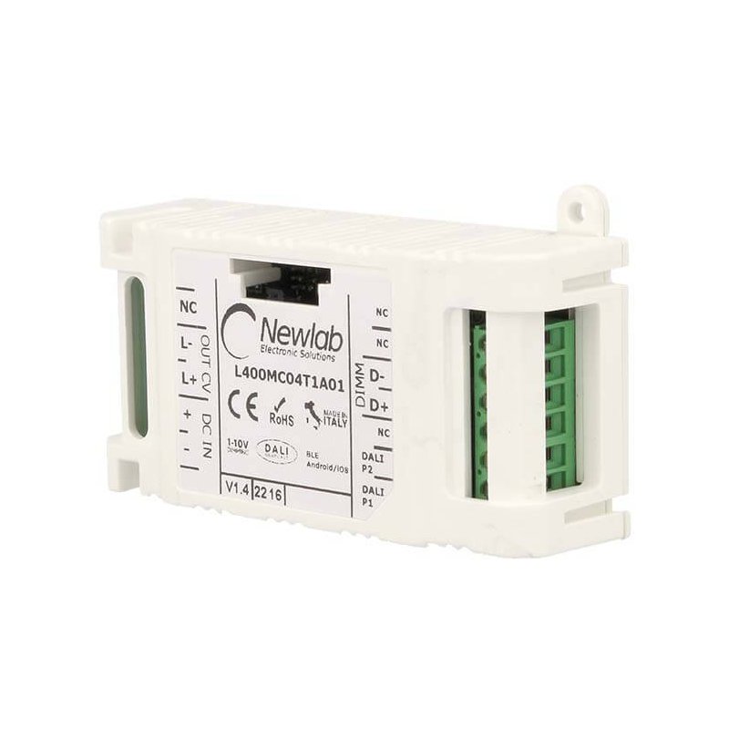 Newlab Led Dimmer PWM 12A Dimmerabile Tramite Bluetooth Pulsante N.O. 0-10V 1-10V Dali Potenziometro