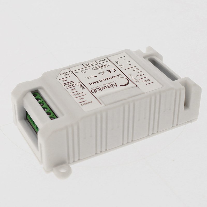 NEWLAB Dimmer 2 Canali in Tensione 12V 24V 48V DALI PUSH BLE Uscita in PWM