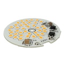 4 PZ Scheda Led AC 220V 5W Bianco Caldo 3000K Piastra Led Plate Modulo Diametro 48mm 40 Smd 2835