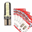 8 Pezzi Lampada Led T10 W5W 24 SMD 4014 12V 1.2W 40lm Bianco Freddo 6500K 34mm