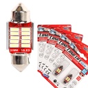 8 Pezzi Lampada Led Siluro 31mm Canbus T11 SV8.5 C5W 10 SMD 4014 12V 1.8W 180lm Bianco Freddo 6500K