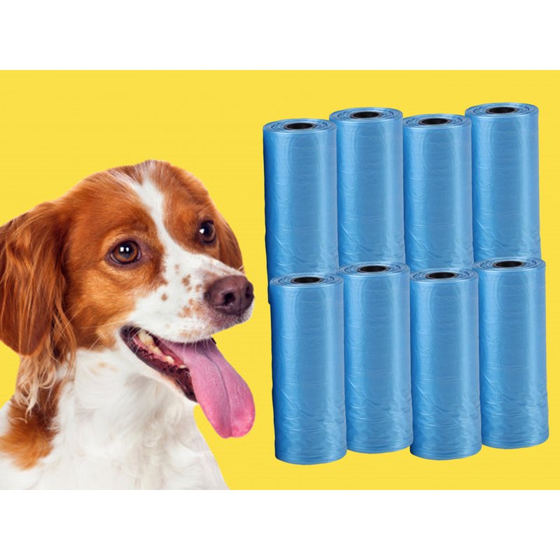 120 Sacchetti Igienici per Cane Compostabil Flessibile Resistente Inodore 30X23cm