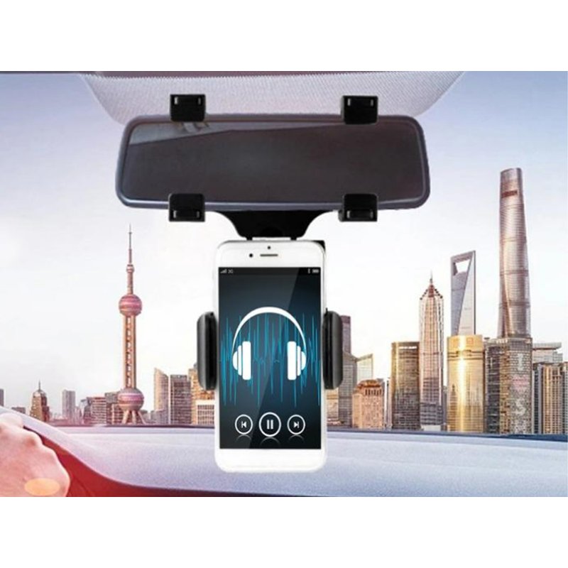 Porta Cellulare da Auto Specchietto Supporto Smartphone da Specchietto Retrovisore Auto