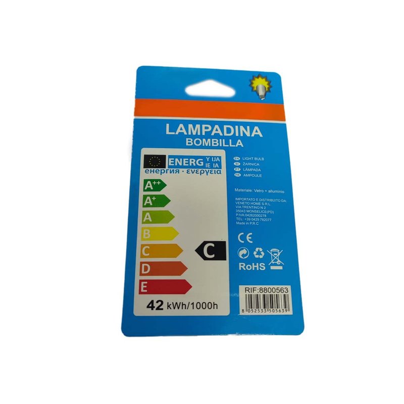 2 PZ Lampade Alogena Dimmerabile G9 42W 630 Lumen Bianco Caldo 2800K