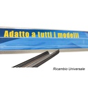 Coppia Gommini Refill Flat 28'' 700 mm Ricambio Universale Per Spazzole Tergicristallo In Ferro