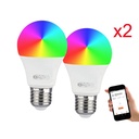 V-TAC Smart Lampada Led Bulb E27 A60 11W WiFi RGB CCT Dimmerabile APP Compatible Amazon Alexa Google Home SKU-212752