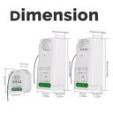 Trasmettitore RF Con Funzione di Dimmer Per Pulsante NO Compatibile Con Tutte Serie Civile