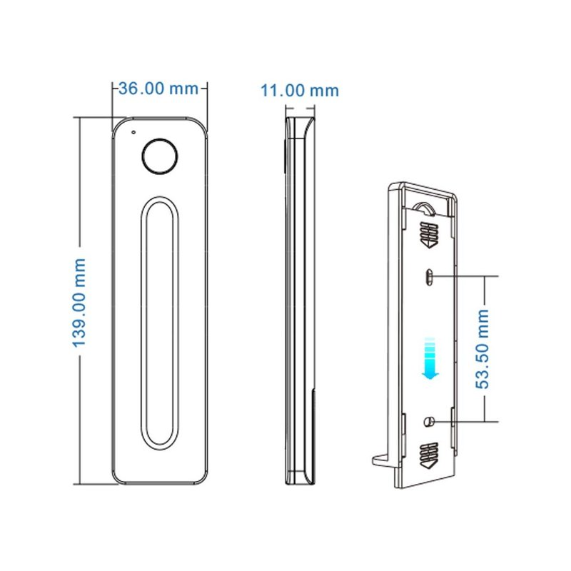 Telecomando RF 2.4GHz CCT Dimmer Ultra Slim Magnetico Compatibile Con Alimentatore Skydance