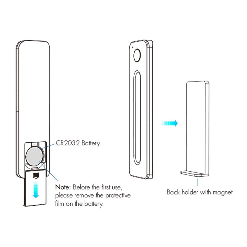 Telecomando RF 2.4GHz CCT Dimmer Ultra Slim Magnetico Compatibile Con Alimentatore Skydance