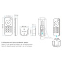 Telecomando RF 2.4GHz Radiocomando Dimmer Con Disco Touch Per 4 Zone Magnetico Compatibile Con Alimentatore Skydance