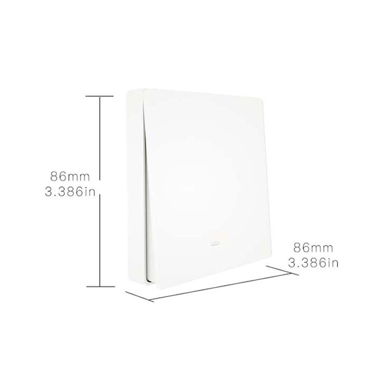 Interruttore Da Parete Wireless WiFi + RF 433 Con 1 Tasto Attacco Semplice Dove Si Vuole Senza Filo