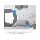 Interruttore Da Parete Wireless WiFi + RF 433 Con 1 Tasto Attacco Semplice Dove Si Vuole Senza Filo