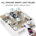 Smart Lampada Faretto Led GU10 5W WiFi RGB CCT Dimmerabile APP Compatible Amazon Alexa Google Home