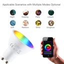 Smart Lampada Faretto Led GU10 5W WiFi RGB CCT Dimmerabile APP Compatible Amazon Alexa Google Home