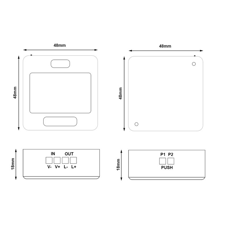 Led Dimmer Con Pulsante Memoria 12V 24V 6A WiFi Smart Per Striscia Led Compatibile Con Alexa Google Home