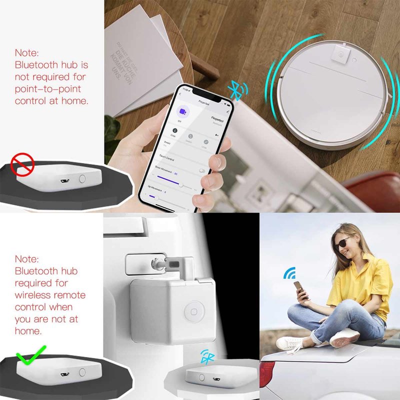 Fingerbot Smart Switch Toggle Pulsante Intelligente Pusher con Controllo Touch Bluetooth Compatibile con Smart Life/Tuya APP Alexa/Google Home e Controllo Timer