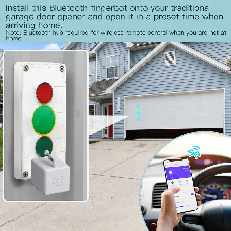 Fingerbot Smart Switch Toggle Pulsante Intelligente Pusher con Controllo Touch Bluetooth Compatibile con Smart Life/Tuya APP Alexa/Google Home e Controllo Timer