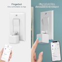 Fingerbot Smart Switch Toggle Pulsante Intelligente Pusher con Controllo Touch Bluetooth Compatibile con Smart Life/Tuya APP Alexa/Google Home e Controllo Timer