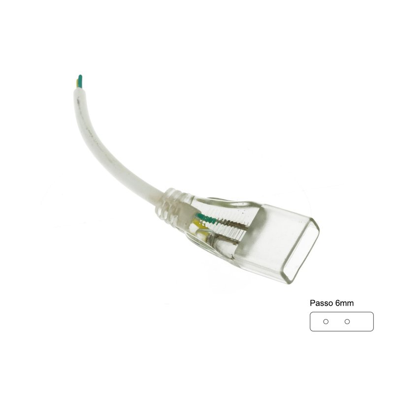 Connettore di Alimentazione Morbido Gomma Per Neon Flex SL2455