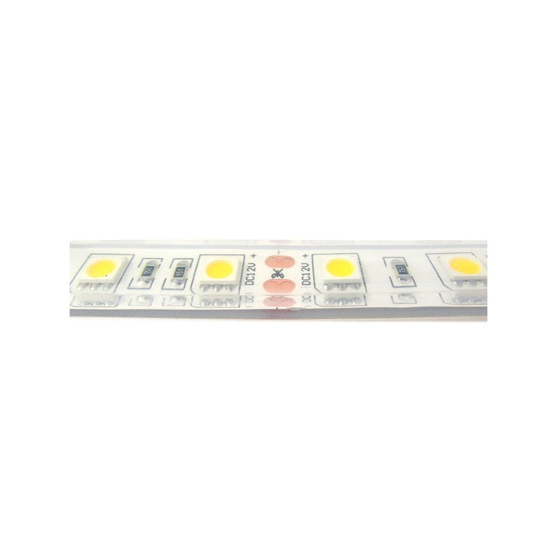 Striscia Strip Bobina Led Impermeabile IP68 Bianco Caldo 3000K Con 300 Smd 5050 5 Metri