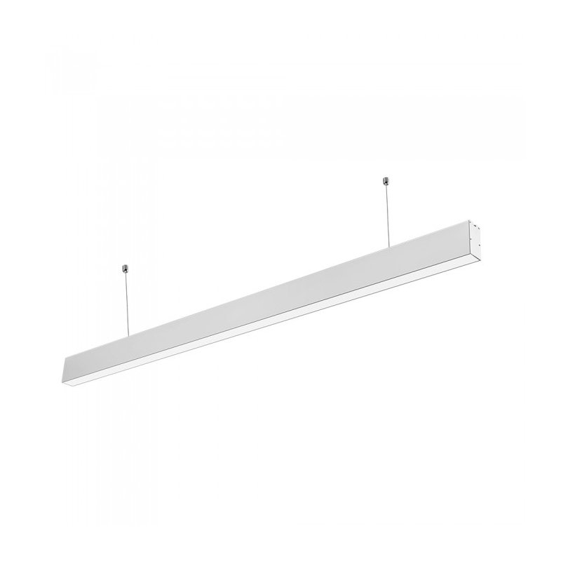 Lampada Led Lineare A Sospensione Slim 120cm 40W Corpo Bianco Neutro 4000K Allungabile Chip Samsung  SKU-21376