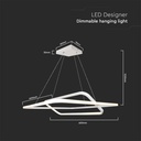 Lampadario LED a Sospensione 48W 5150lm Doppio Quadrato Incrociate Bianco 4000K Triac Dimmerabile SKU-14989