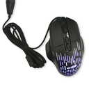 Mouse da Gaming Ergonomico con Luce RGB piu 2 Tasti Laterali Tasti per Regolare DPI Max12000K e Cavo Intrecciato SpeedFlex