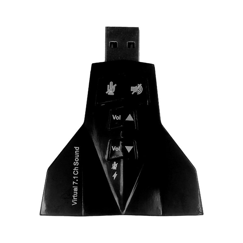 Adattatore Scheda Audio USB2.0 con Doppio Ingresso Jack 3.5mm per Cuffie e Microfono Regolabile Supporta 7.1 Audio Surround Compatibilità Universale