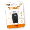 Adattatore Scheda Audio USB2.0 con Ingresso Jack 3.5mm per Cuffie e Microfono Regolabile Supporta 7.1 Audio Surround Compatibilità Universale