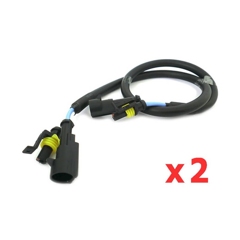 Prolunga Spinotti Hid Xenon Lampada Centralina Attacco AMP Filo Da 60cm Per Moto Auto