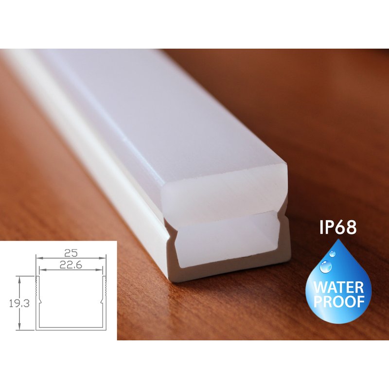 3 Metri PMMA Profilo Impermeabile Calpestabile Opale Da Pavimento Incasso Per Profilo Alluminio BA2519M3 e BA1201M3