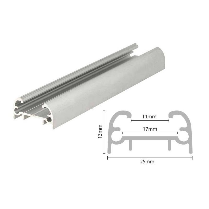 3 Metri Profilo Canalina Barra Alluminio Led Tondo Per Striscia Led