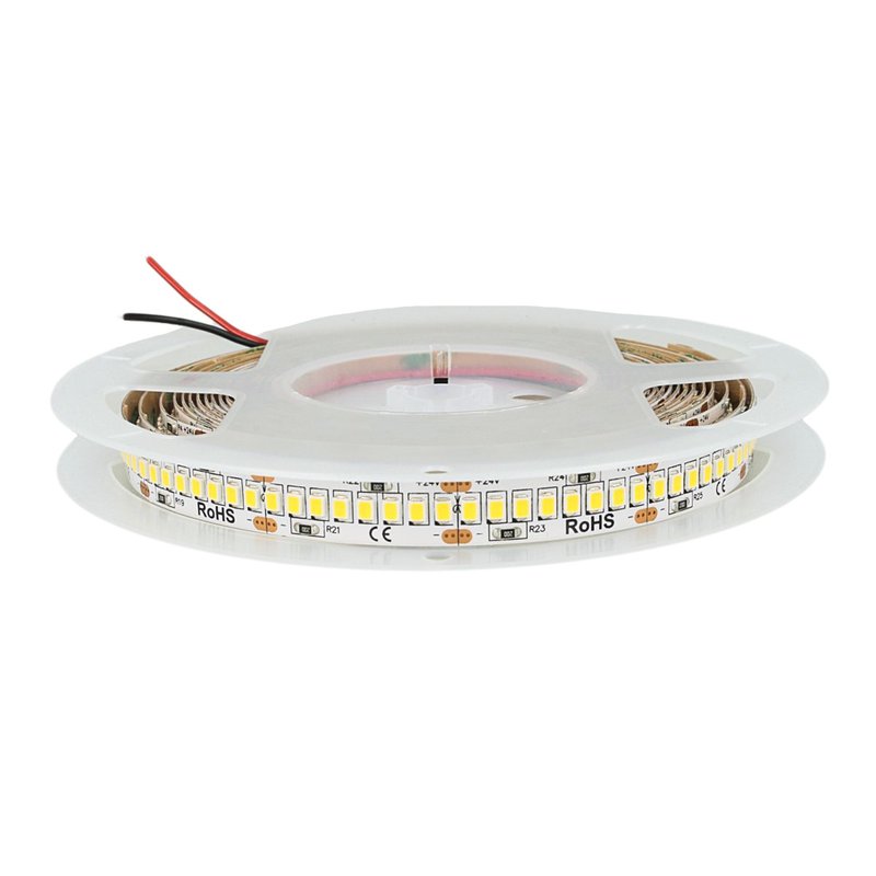 24V Bobina Striscia Led 30W/M 140LM/W 4200LM/M Bianco Caldo 2700K 1200 Smd 2835 5 Metri