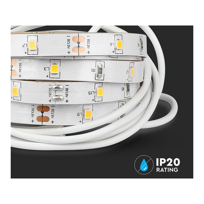 Kit Strip LED 1.2M 2.8W/M Luce Scendiletto Singolo 4000K Dimmerabile Alimentatore + Sensore di Movimento PIR SKU-2549