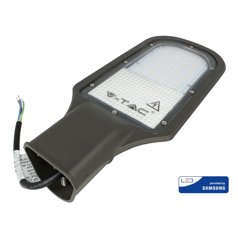 Lampione Stradale Led 30W Chip Samsung Freddo 6400K Street Lamp Per Strada Giardino Villa SKU-21538