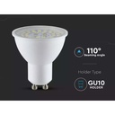 Lampada Led GU10 5W 800LM 220V 110 Gradi Caldo 3000K 160LM/W Massimo Risparmio SKU-2837