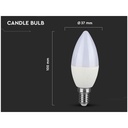 Lampada A Led E14 C37 7W 600LM Bianco Neutro 4000K Forma Goccia Oliva Candela SKU-112