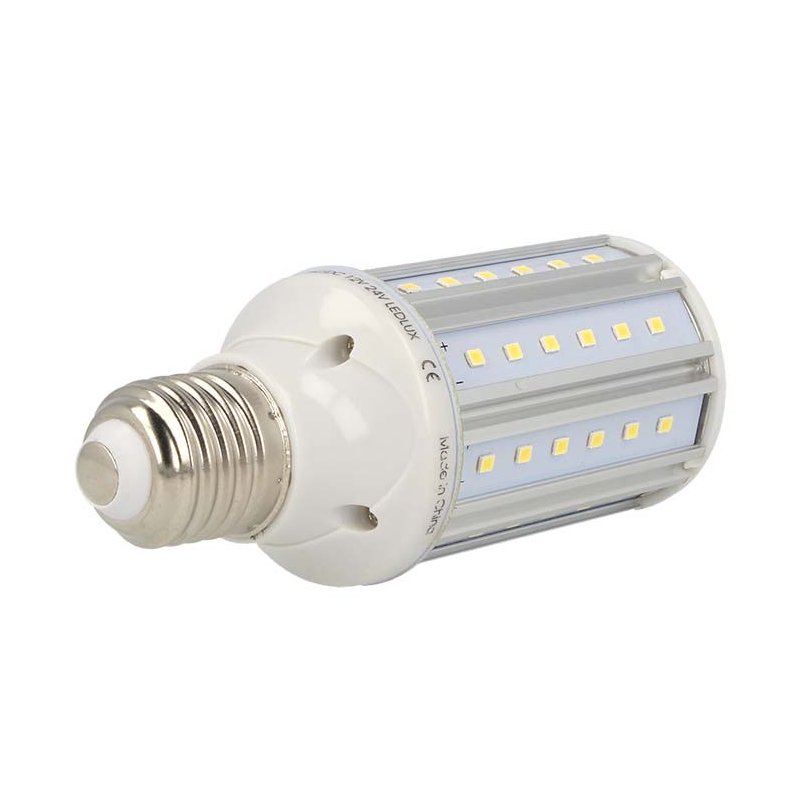 Lampada LED E27 AC/DC 12V 24V 10W Bianco Neutro Per Officina