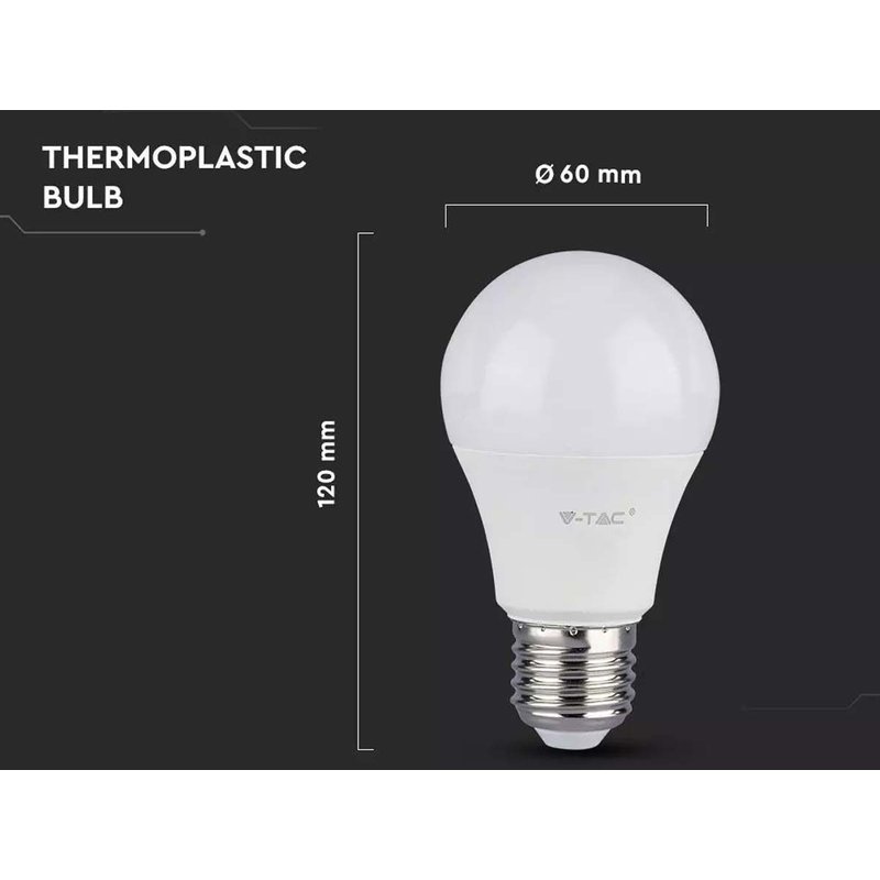 Lampada Led E27 A60 11W 1055lm Bianco Caldo 2700K Bulbo Sfera SKU-7350