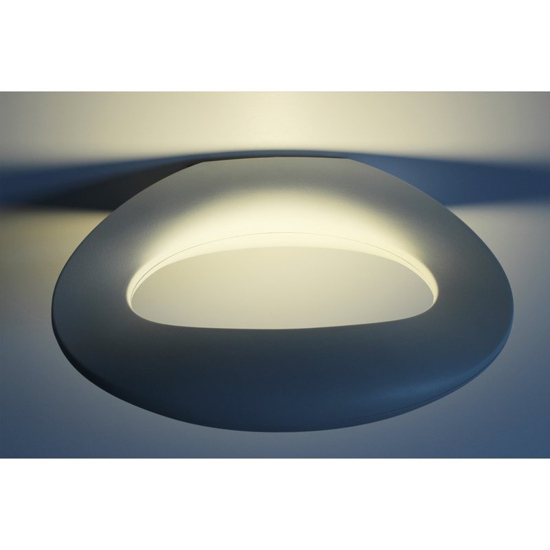 Applique Led Da Parete Ophelia 10W Bianco Caldo Ovale Design Moderna Carcassa Bianca SKU-8307