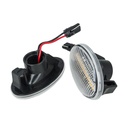 Kit Freccia Laterale a Led Side Marker Lente Trasparente Luce Arancione Per Mercedes Benz Viano Vito W639 Classe A W168