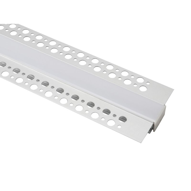 3 Metri Profilo Canalina Barra Alluminio Larga Incasso A Muro Alette Scomparsa Per Bobina Led Fino 20mm