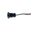 4 PZ Mini Faretto Led Da Incasso 1W DC 12V Caldo 3000K Carcassa Nera Angolo 30 Gradi Foro 15mm 20X25mm