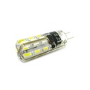 Lampada LED Bispina G4 Con Silicone 24 SMD 3014 DC/AC 12V Bianco Caldo Senza Cambiare Trasformatore